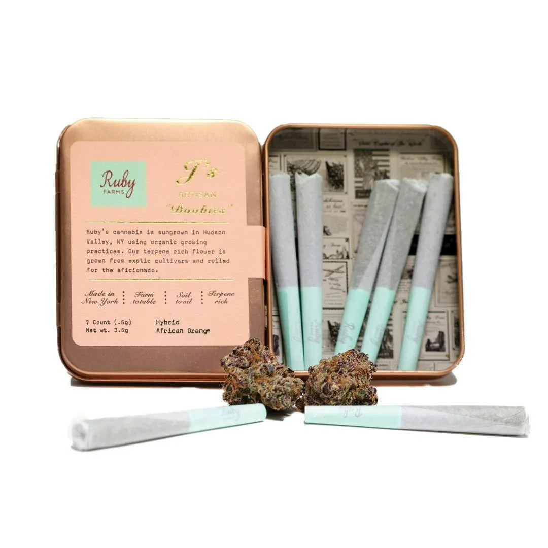 Ruby Farms | African Orange | Doobies | Pre-Roll | 7 Pack | 3.5g by Ruby Farms